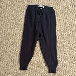 Zara Kids 4T Dark Gray Ribbed Knit Joggers